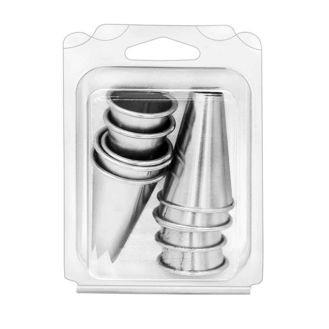 Assorted Stainless Steel Piping Tips Set of 10