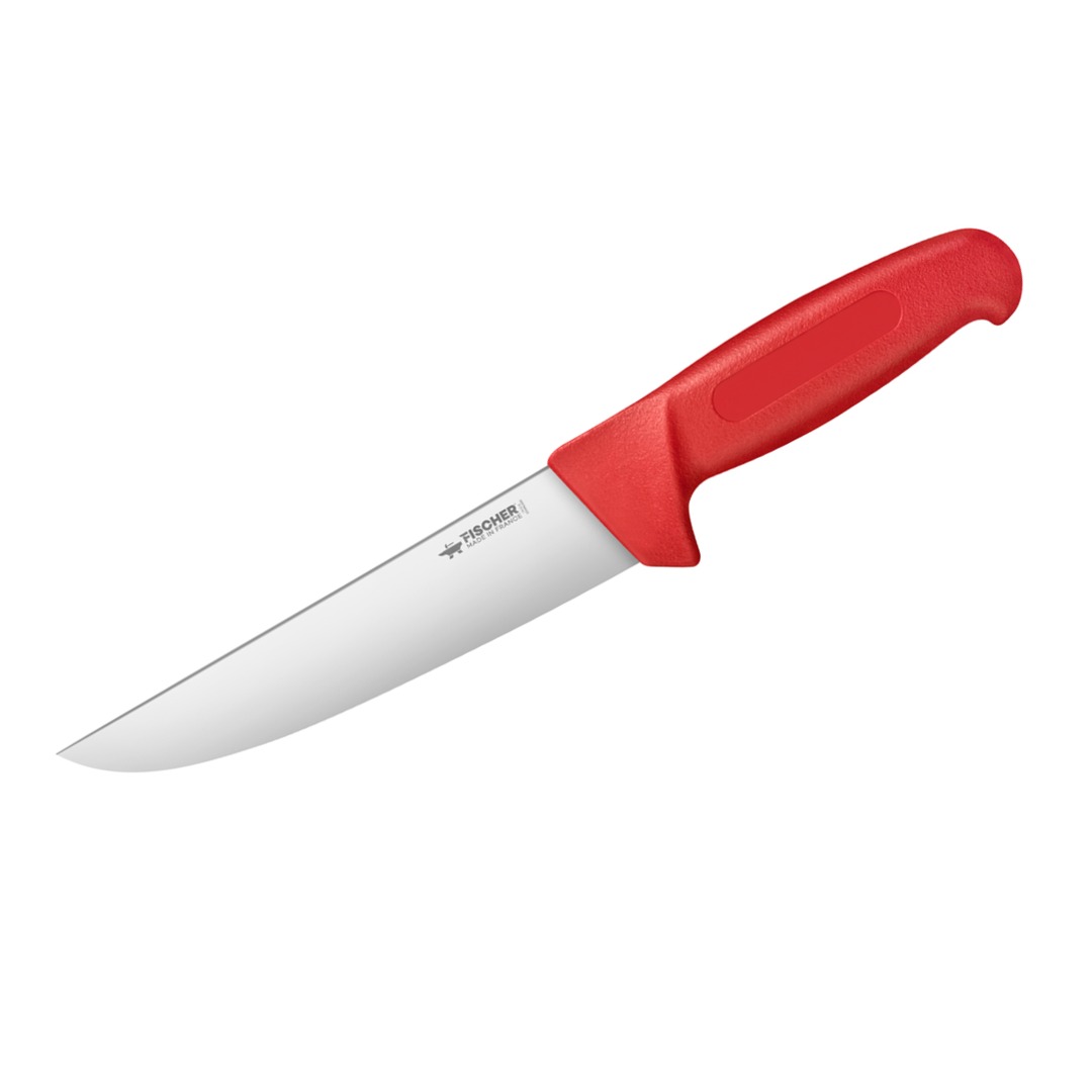 Butcher Knife 17cm Red Profinox Handle