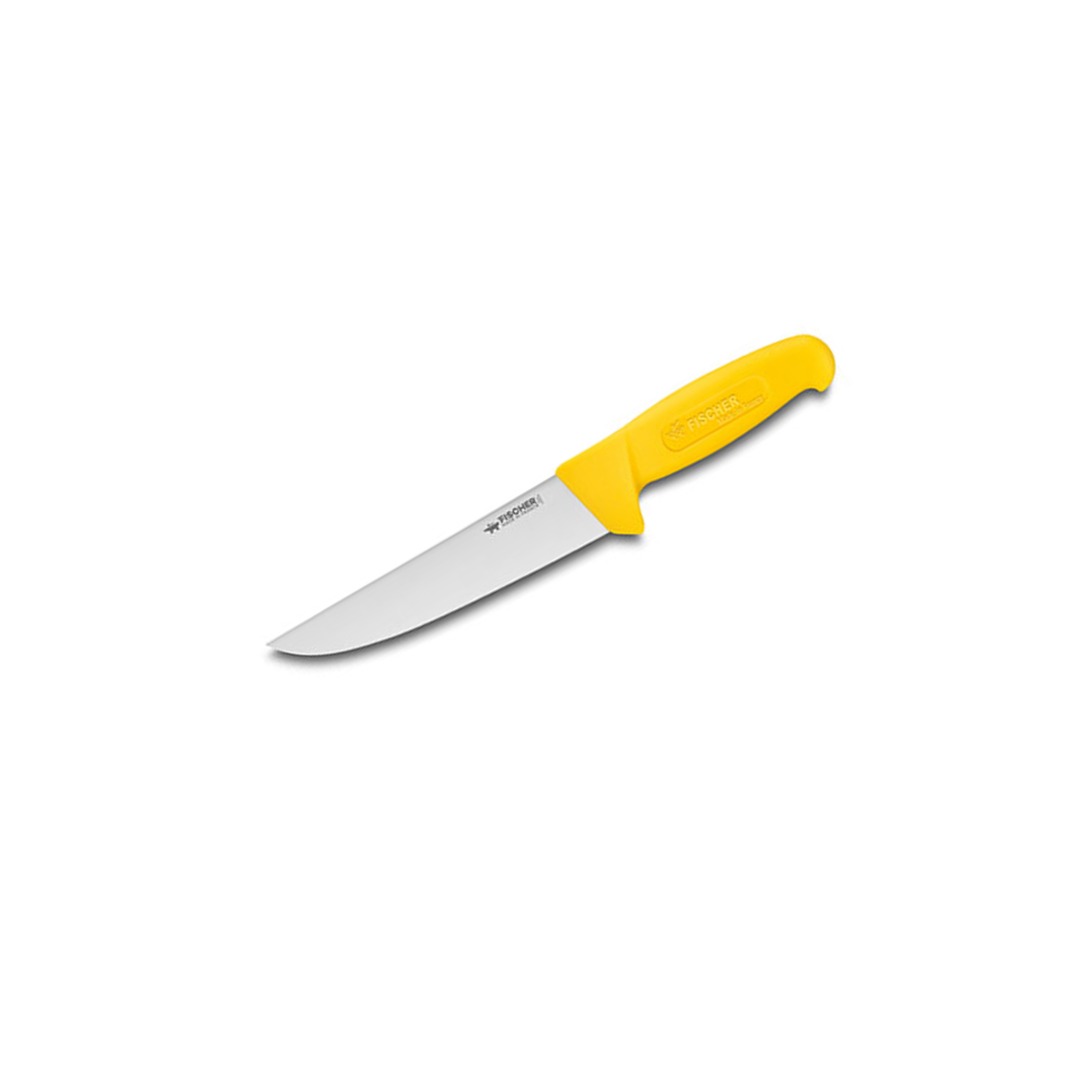 Sticking Knife 17 cm Yellow Overmolded Handle