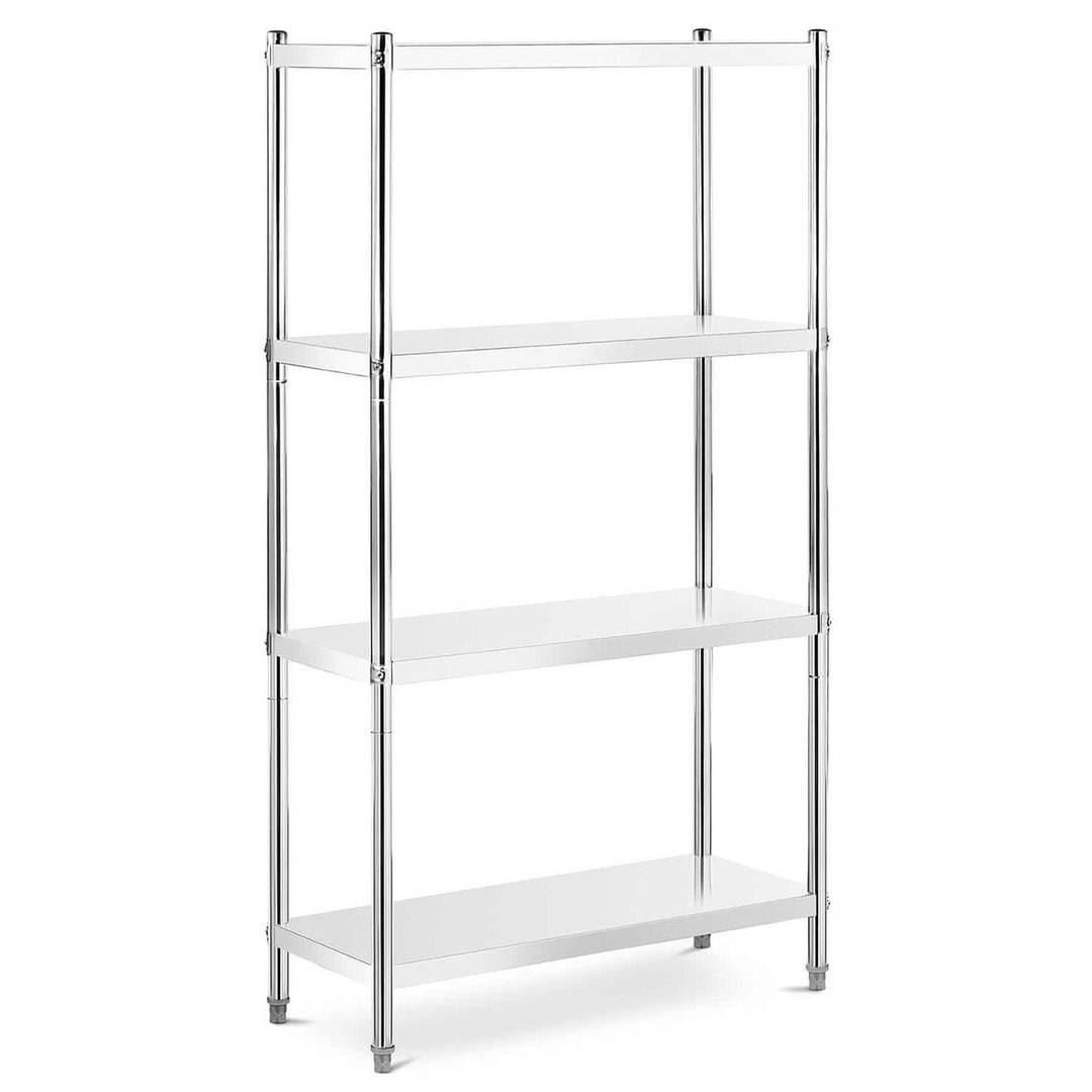 S/S 4-Tier Shelving Unit Full Plate 150x50cm