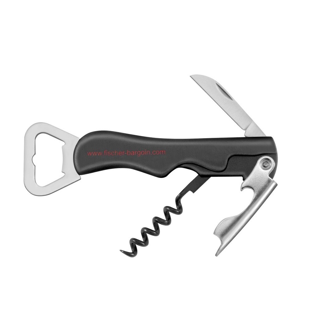 4-Piece Waiter's Corkscrew Set Black