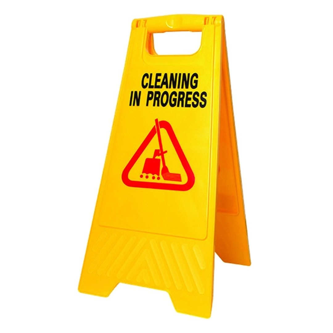 Cleaning In Progress Warning Sign 61cm — TKF France