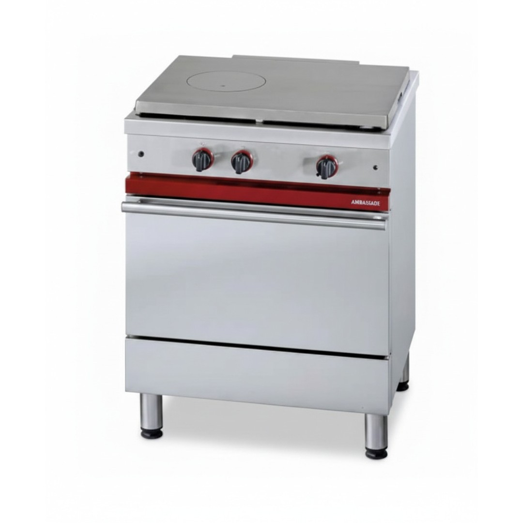 Cooker with 650 x 500 mm simmer plate,