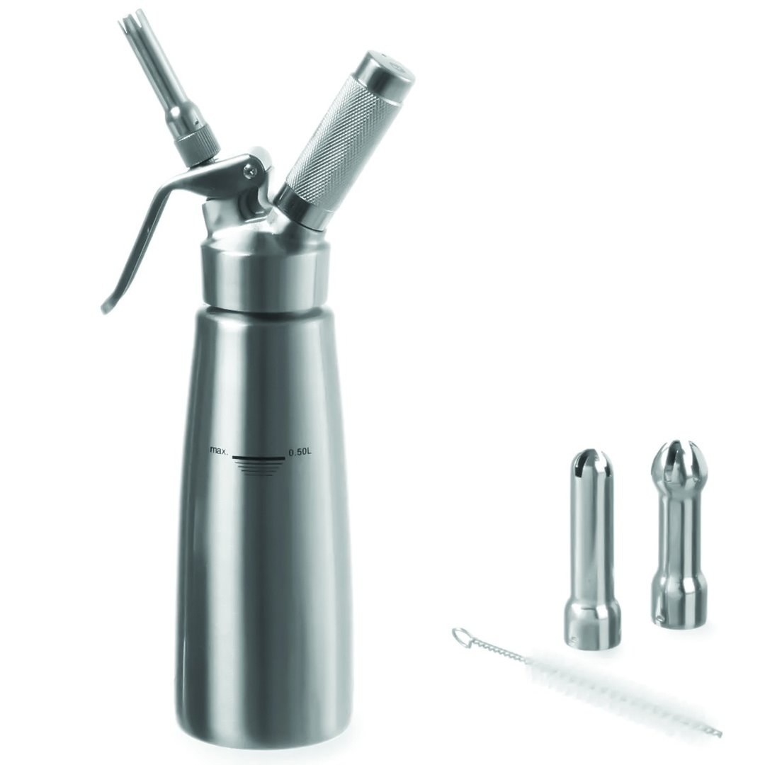 S/S Cream Whipper 0.5L with 3 Nozzles 85x235mm
