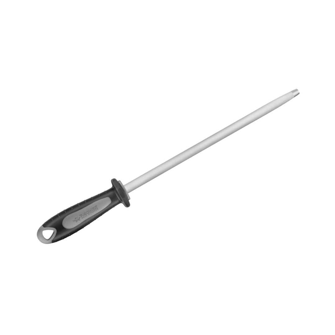 Round Sharpening Steel 30 cm Black Handle