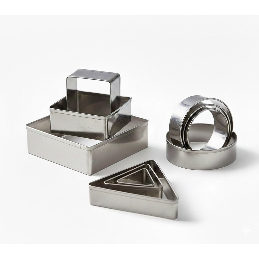Square Stainless Steel Pastry Cutters 60-100 mm