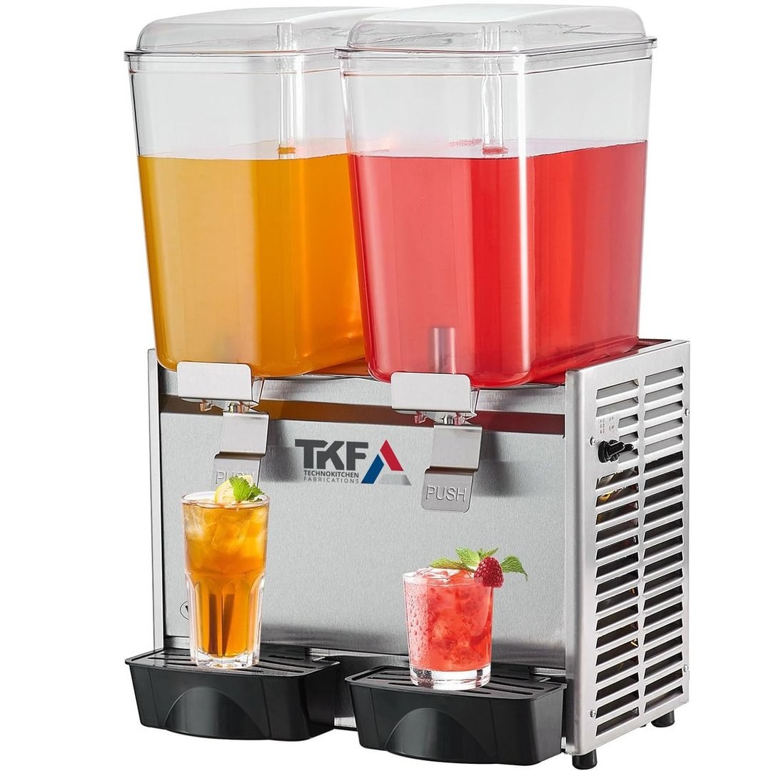 Refrigerated Juice Dispenser Double Bowl 16L+16L