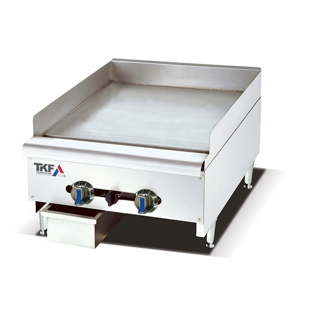 Gas Flat Grill 60cm Thick Plate 2 Burners
