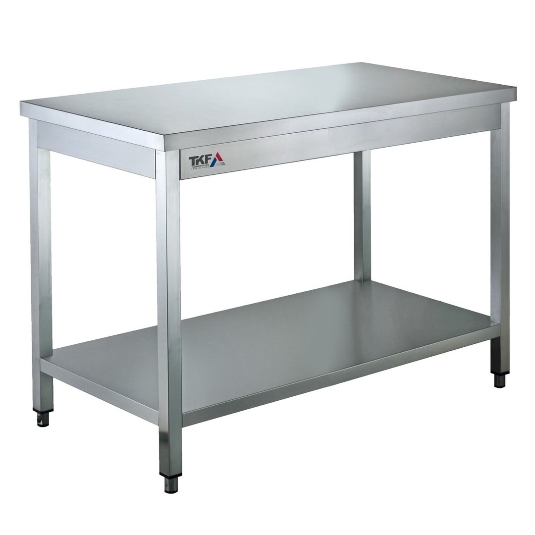 S/S Working Table with 1 Undershelf 140x70cm — IPEC